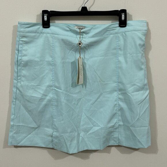 Clover Bobby Jones Women's Skirt Size 12 Blue Green Tennis Golf Pickleball NWT - Picture 1 of 12